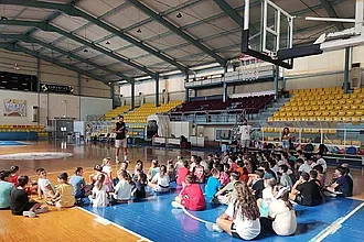 Το 2ο δημοτικό σχολείο Ιαλυσού στην προπόνηση του Γ.Α.Σ.!