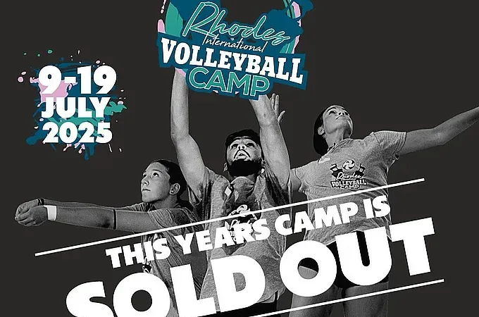 Sold out στο Rhodes International Volleyball Camp!