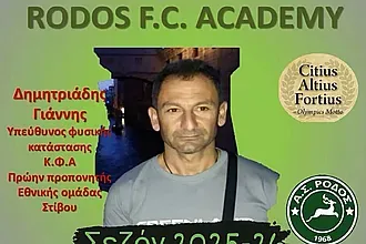 Ο Δημητριάδης στις ακαδημίες της Ρόδου!