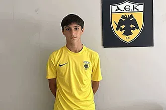 Ο Άγγελος Αμπελάς στην U15 της Α.Ε.Κ.!
