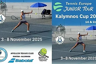 Στην Κάλυμνο το διεθνές τουρνουά Tennis Europe U-14!