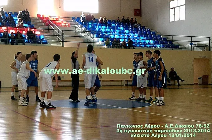 ΠΑΜΠΑΙΔΕΣ: Πανιώνιος Λ.- ΑΕ Δικαίου 78-52