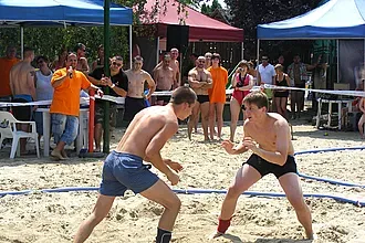 Beach wrestling