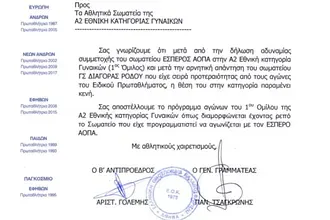 Ο Διαγόρας είπε όχι στην Α2 Γυναικών!
