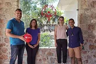 Στα γραφεία των Special Olympics ο Χατζηστέργος!