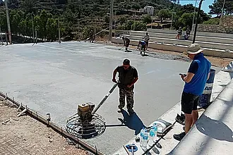 Φουλ εργασίες για το γήπεδο τένις στο Απέρι της Καρπάθου!