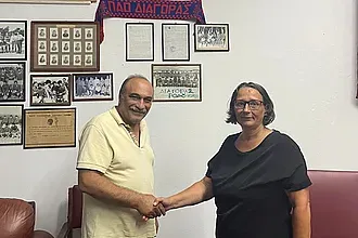 Σε άριστο κλίμα το ραντεβού Καρπαθάκη- Σταμούλη!