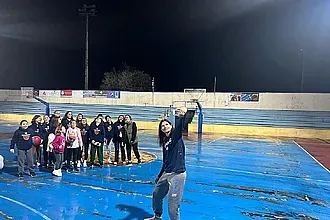 Η Μάλτση στην προπόνηση του Α.Ο. Κολοσσός!