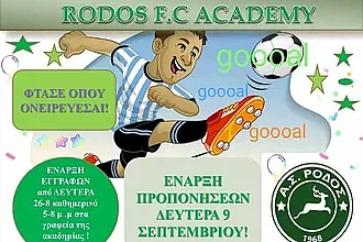 Οι εγγραφές στις ακαδημίες της Ρόδου!