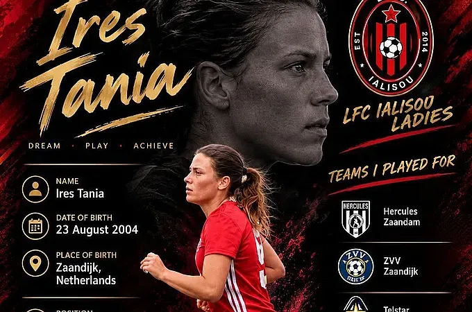 Συνεχίζει στην L.F.C. Ιαλυσού η Ires Tania!